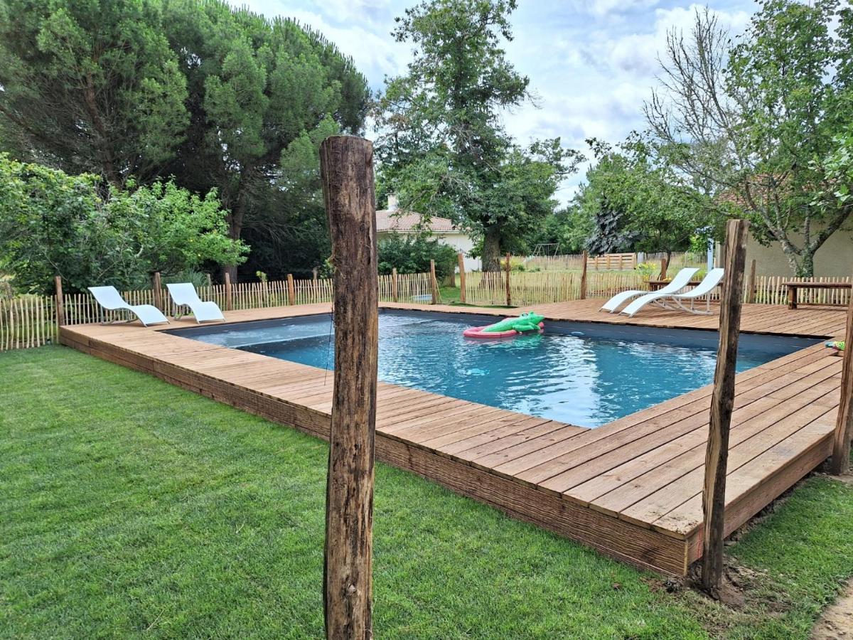 La Pinede Du Cheou, Piscine, Logement Independant, Parking, Draps, Wifi Fibre Mimizan-Plage Dış mekan fotoğraf
